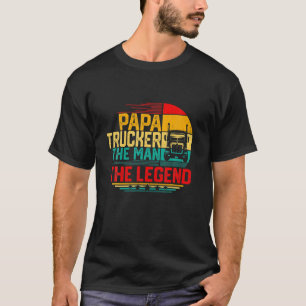 Mannen Mannen Vintage Papa Trucker het Man de lege T-shirt