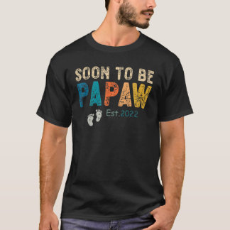Mannen Mannen Vintage, snel om papaw Est te worden T-shirt