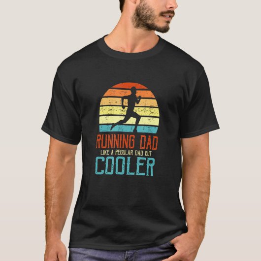 Mannen Marathon Runner voor Mannen - Papa Running T-shirt (Voorkant)