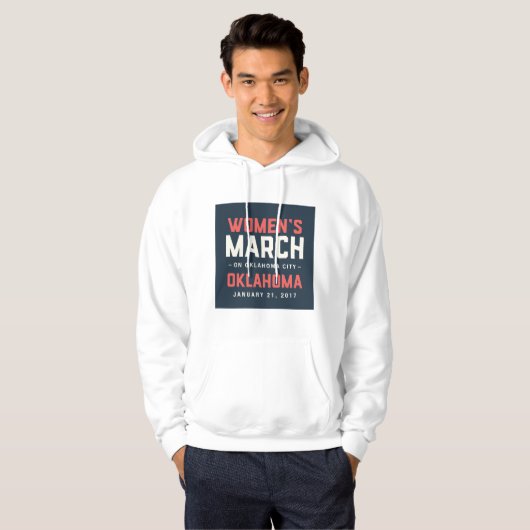 Mannen March Hoodie (Voorkant volledig)