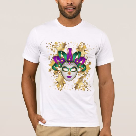 Mannen Mardi Gras Shirt (Voorkant)
