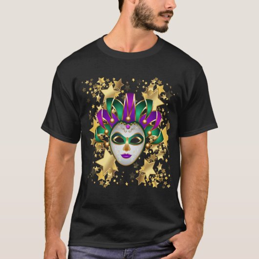 Mannen Mardi Gras Shirt (Voorkant)