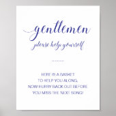 Mannen marineslag voor de Bathroom Poster (Voorkant)