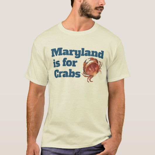 MANNEN - Maryland is voor krabben T-shirt (Voorkant)