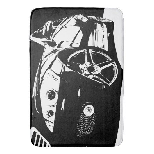 Mannen Masculine-autothema Badmat (Voorkant Verticaal)