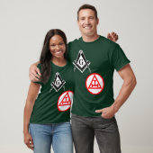 Mannen Mason Royal Arch Split T Masonic York Rite T-shirt (Unisex)