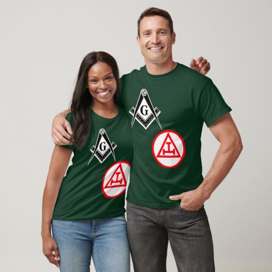 Mannen Mason Royal Arch Split T Masonic York Rite T-shirt (Unisex)