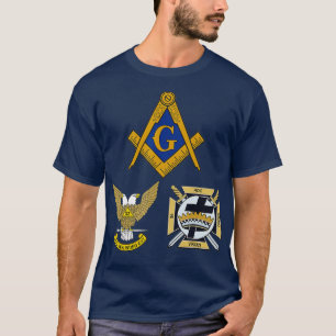 Mannen Mason Scottish York Rite T-shirt Masonic 32
