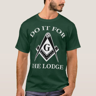 Mannen Masonic doet het voor de Lodge Mason T-shirt