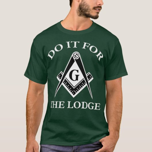 Mannen Masonic doet het voor de Lodge Mason T-shirt (Voorkant)