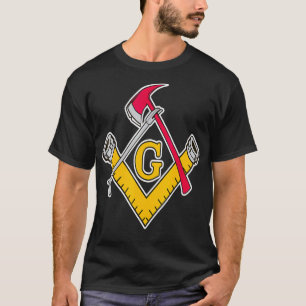 Mannen Masonic Firefighter Tools T-shirt