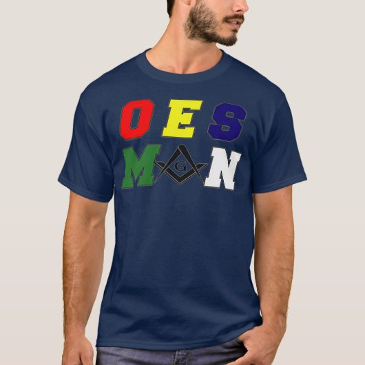 Mannen Masonic OES Man T-shirt (Voorkant)