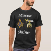 Mannen Masonic Shriner Split Mason T Shirt (Voorkant)