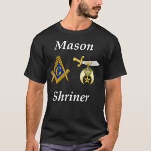 Mannen Masonic Shriner Split T Shirt Mason Shrine