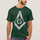 Mannen  Masonic Square en Compass T-shirt (Voorkant)