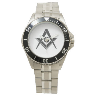 Mannen Masonic Stainless Steel Watch Horloge