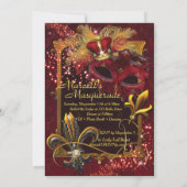 Mannen Masquerade Mardi Gras Verjaardagsfeestje Ui Kaart (Achterkant)