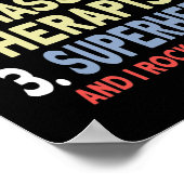 Mannen massagetherapie Pap en massagetherapeut Poster (Hoek)