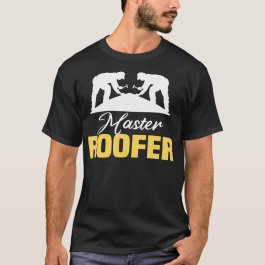 Mannen Master dakdekker voor Master dakdekker T-shirt (Voorkant)