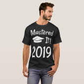 Mannen mastergraad Afstuderen Cadeaupremie T-shirt (Voorkant volledig)