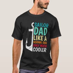 Mannen matroos vader als een normale vader alleen t-shirt