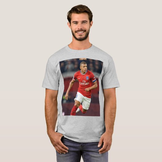 mannen Mbappé Tshirt (Voorkant volledig)