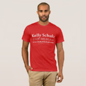 Mannen MD Delegate Kelly Schulz Shirt (rood) (Voorkant volledig)
