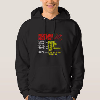 Mannen Mechanische Uourly Rate Auto Diesel Tradesm Hoodie