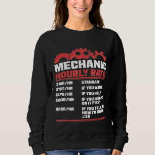 Mannen Mechanische Uourly Rate Mechanic Outfit Trui