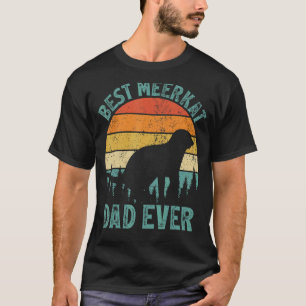 Mannen Meerkat Beste Meerkat Pap Ooster Vader T-shirt