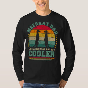 Mannen Meerkat vader is een gewone vader, maar koe T-shirt