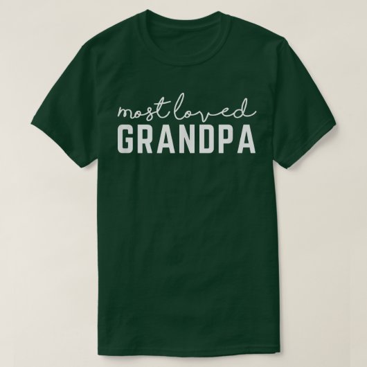 Mannen meest geliefde opa grappige kerstcadeau voo t-shirt (Design voorkant)