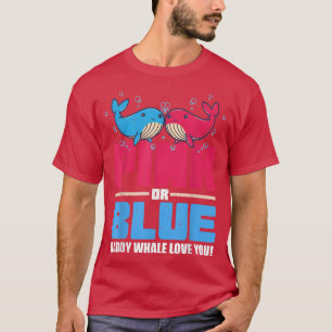 Mannen meisje of peuter onthullen walvissnoer of r t-shirt