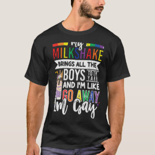 Mannen Melkshake brengt Boys Lgbtq Gay Pride Mon T-shirt