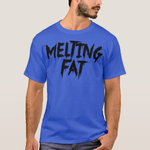 Mannen MELTING FAT Gym Fitness Workout Bodybuildin T-shirt