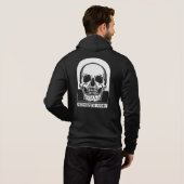 Mannen Memento Mori Full-Zip Hoodie (Achterkant volledig)