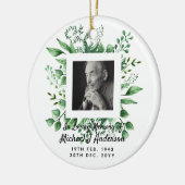Mannen Memorial Gift Bereavement Photo Loving Memo Keramisch Ornament (Links)