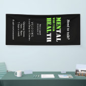 Mannen Mental Health MANNEN DIE PRATEN HEAL Custom Spandoek (Beurs)