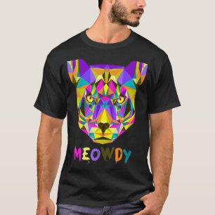 Mannen Meowdy Howdy Cat Meme Texan T-shirt