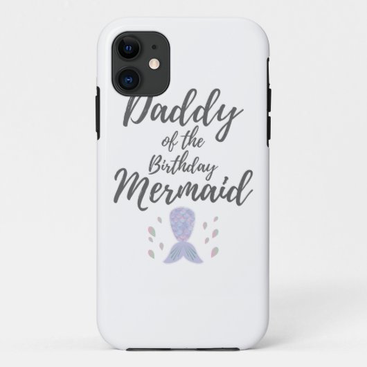 Mannen Merdad Birthday party Mermaid Dad Gift Case-Mate iPhone Case (Achterkant)