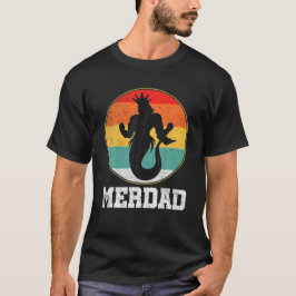 Mannen Merdad Merman Onderwater Zee Retro Suns T-shirt