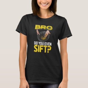 Mannen merk Doe je zelfs maar de gouden goudwinnin T-shirt