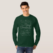 Mannen Merry Little Kerstfeest Long-Sleeve Shirt (Voorkant volledig)
