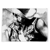 Mannen Mestculine Manly Cool Cowboy Charcoal Drawi Groot Cadeauzakje (Voorkant)
