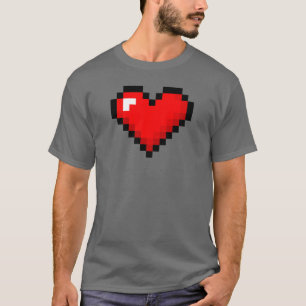 Mannen met 8 bits hart: Klassieke Retro Gamer T-sh T-shirt