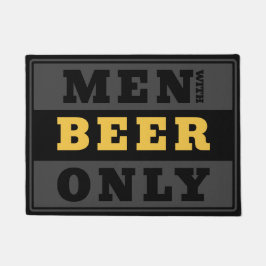 Mannen met alleen bier - Ingang voor bierliefhebbe Deurmat