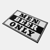 Mannen met alleen bier - voor bierliefhebbers deurmat (Schuin)