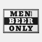 Mannen met alleen bier - voor bierliefhebbers deurmat (Voorkant)