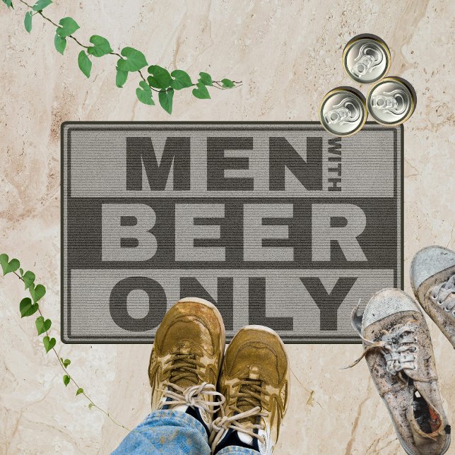 Mannen met alleen bier - voor bierliefhebbers deurmat (Creator heeft geüpload)