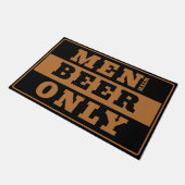 Mannen met bier alleen - Echte mannen Deurmat (Schuin)